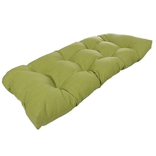  Pillow Perfect Outdoor Forsyth Wicker Loveseat Cushion, Green