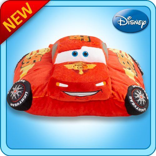  Pillow Pets Disney Pixar Cars 2 18 Lightning McQueen Folding Stuffed Plush Toy