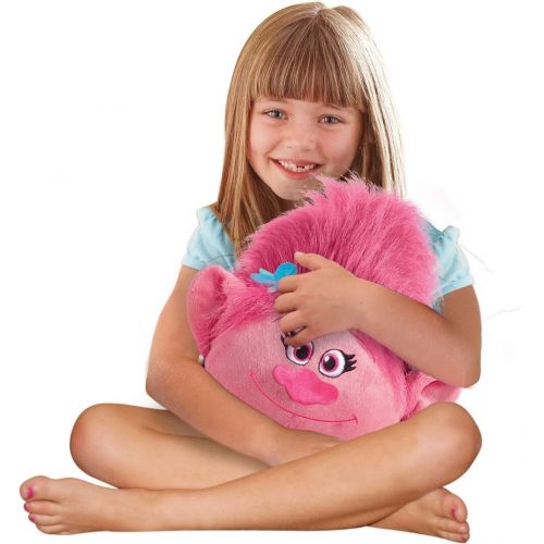  Pillow Pets Poppy DreamWorks Trolls - Stuffed Plush Toy for Sleep, Play, Travel, and Comfort - Great for Boys and Girls of All Ages - Soft and Washable