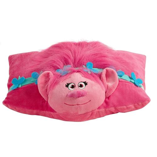  Pillow Pets Poppy DreamWorks Trolls - Stuffed Plush Toy for Sleep, Play, Travel, and Comfort - Great for Boys and Girls of All Ages - Soft and Washable