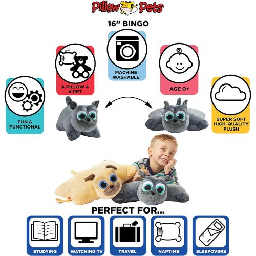  Pillow Pets Bingo 16” Stuffed Animal Plush Disney Puppy Dog Pals