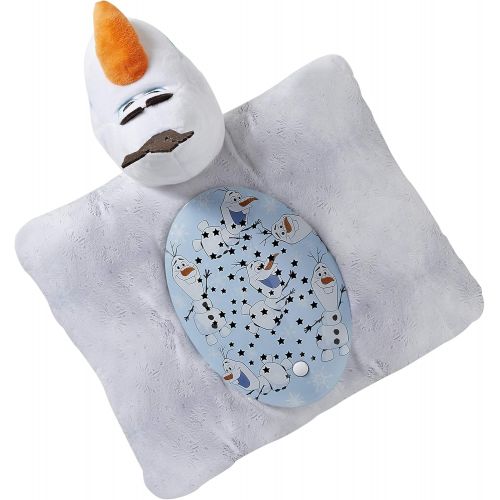  Pillow Pets Disney Frozen II Olaf Snowman Sleeptime Lite Stuffed Animal Plush Nightlight , White
