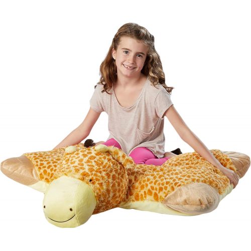  Pillow Pets Jumboz, Pink Leopard, 30 Jumbo Folding Plush Pillow