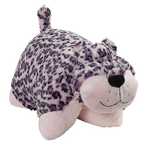  Pillow Pets Jumboz, Pink Leopard, 30 Jumbo Folding Plush Pillow