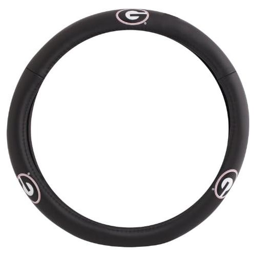  Pilot Automotive Pilot Alumni Group SWC-930 Leather Steering Wheel Cover (Collegiate Georgia Bulldogs)