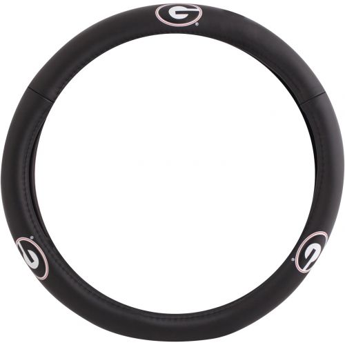  Pilot Automotive Pilot Alumni Group SWC-930 Leather Steering Wheel Cover (Collegiate Georgia Bulldogs)