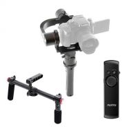 Pilotfly H2 3-Axis Handheld Gimbal Stabilizer for Mirrorless and DSLR Cameras, Bundle 2-Hand Holder for H2 and T1 Camera Gimbals, RM-1 Wireless Remote Control