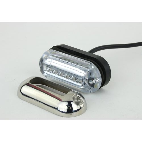  Pilotlights.net Waterproof Underwater Marine LED Pod Light - Cool White LED, Heavy duty, Waterproof 12 VDC