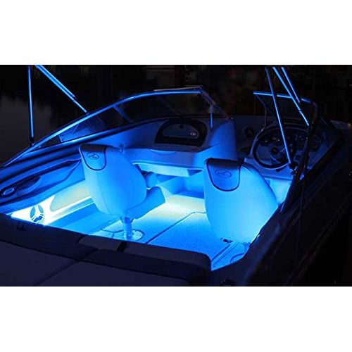  Pilotlights.net Waterproof Underwater Marine LED Pod Light - BLUE LED, Heavy duty, Waterproof 12 VDC