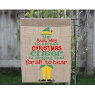 PineAndAspenBoutique Christmas Elf, Christmas in July, Christmas Door Hanger, Buddy the Elf, Christmas Signs, Front Door Decor, Front Door Sign, Welcome Sign