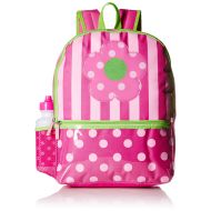 Pink Platinum Girls Dots and Stripes 16 Inch Backpack with Lunch Kit, Pink