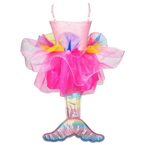  Pink Poppy Mermaid Princess Dress Size 5/6-multi Pink