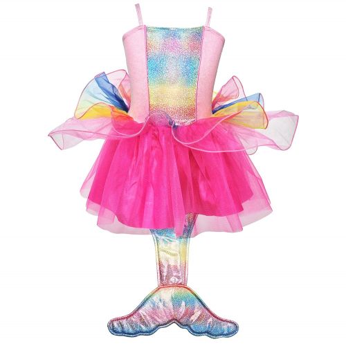  Pink Poppy Mermaid Princess Dress Size 5/6-multi Pink