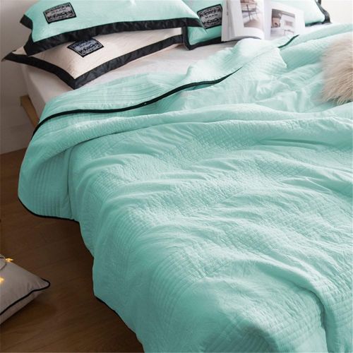  PinkMemory 3pc Quilt Sets with Matching Pillow Shams Solid Color BedspreadCoverlet Blanket Quilt Set for Teens Girls,Lightwight Microfiber,TwinFull Size-Mint,Full