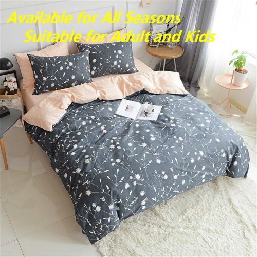  PinkMemory Bedding Duvet Cover Twin Floral Boho Hotel Bedding Collection Twin XL Ultra Soft 100% Cotton Boys Girls