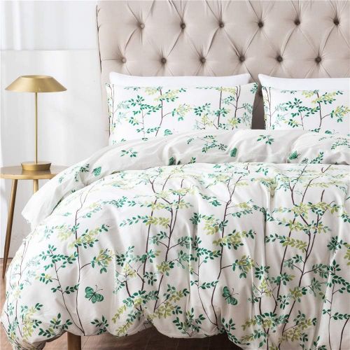  PinkMemory Bedding Duvet Cover Twin Floral Boho Hotel Bedding Collection Twin XL Ultra Soft 100% Cotton Boys Girls