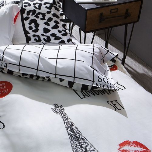  PinkMemory Queen Duvet Cover Lightweight Microfiber Bedding Set,Famous Architectures Designs,Reversible Rome Printing and Grid Design Duvet Cover Set for Boys Girls-Rome,Full/Queen