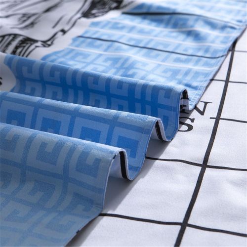  PinkMemory Queen Duvet Cover Lightweight Microfiber Bedding Set,Famous Architectures Designs,Reversible Rome Printing and Grid Design Duvet Cover Set for Boys Girls-Rome,Full/Queen