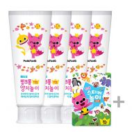 Pinkfong Manual Toothpaste Kids Baby Child (pack of 4)