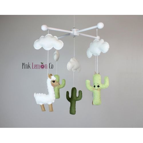  Pinklemonco llama baby mobile llama nursery decor crib baby mobile nursery decor girls nursery decor baby mobiles nursery baby mobile nursery baby mobiles felt baby mobile handmade baby mobile