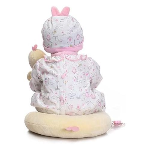  Lilith 17 Inch 43cm Real Life Like Reborn Doll Soft Silicone Baby Girl Realistic Looking Baby Dolls Kids Playmate Toy Birthday Present Xmas Gift