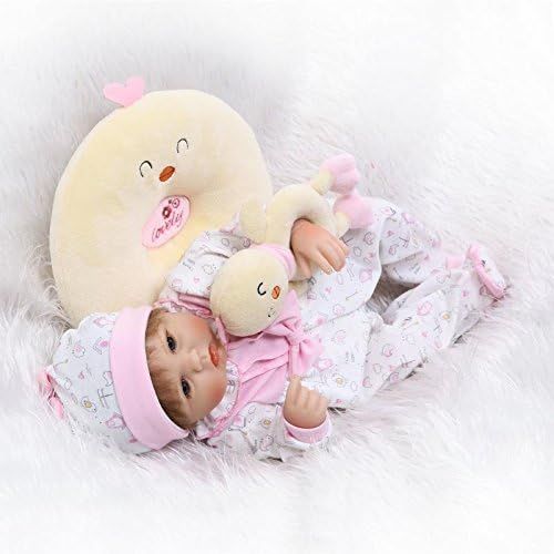 Lilith 17 Inch 43cm Real Life Like Reborn Doll Soft Silicone Baby Girl Realistic Looking Baby Dolls Kids Playmate Toy Birthday Present Xmas Gift