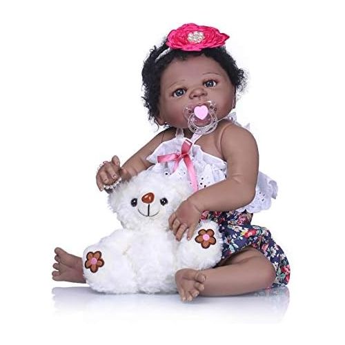  Lilith 23Inch 57cm Newborn Baby Soft Vinyl Silicone Realistic Looking Reborn Baby Girl Doll For Birthday Gift So Cute