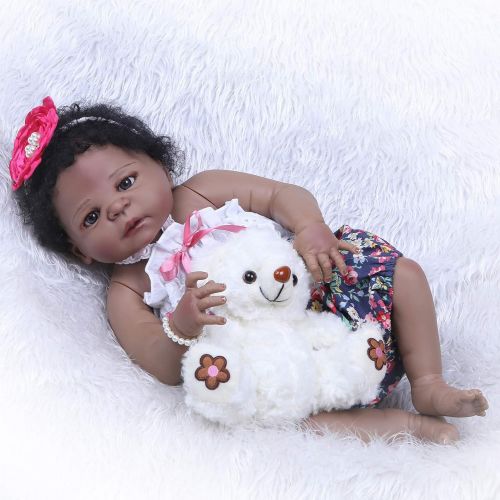  Lilith 23Inch 57cm Newborn Baby Soft Vinyl Silicone Realistic Looking Reborn Baby Girl Doll For Birthday Gift So Cute