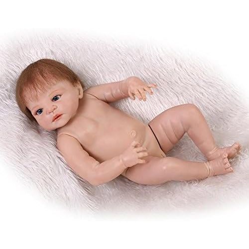  Lilith 23 Inch 57cm Realistic Looking Baby Girl Doll Awake Soft Silicone Full Body Vinyl Lifelike Reborn Baby Dolls Toddler Magnet Pacifier Anatomically Correct (Reborn Doll Girl)