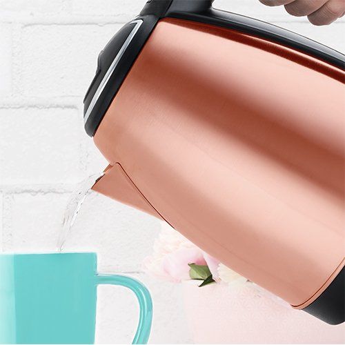  Pinky Up Kettle Electric Tea, Insulated Portable Travel Rose Gold Electric Tea Kettles