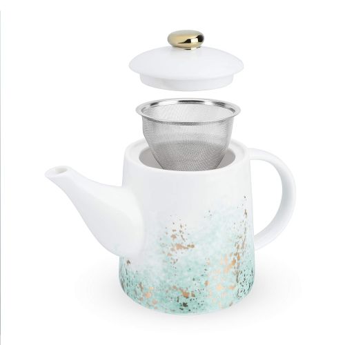  Pinky Up 8083 Teapot and Infuser, One, Blue