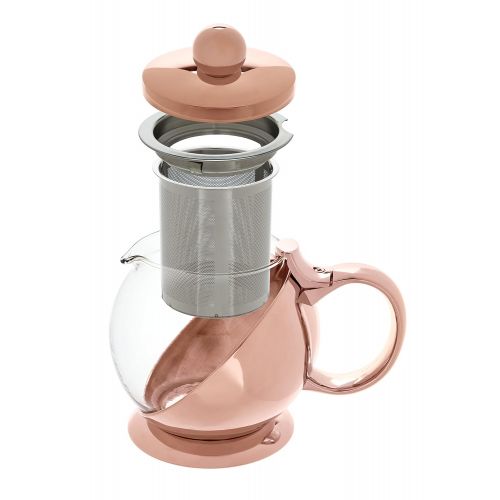  Pinky Up 5046 Teapot and Infuser, One Size, Gold
