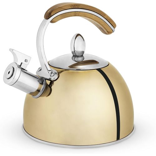  [아마존베스트]Pinky Up Presley Tea Kettle, One Size, Gold