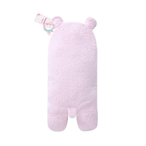  Pinleck Newborn Baby Boy Girl Cute Cotton Plush Receiving Blanket Sleeping Wrap Swaddle (Beige, One Size)