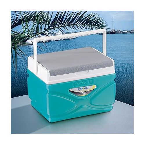  Picnic Cooler - 4.5 Liter Hard Cooler - Coolbox Keeps Contents Cool for 48 Hours - BPA Free Outdoor Cooler - Portable Cooler for Picnics, Grill, Camping (Orange)