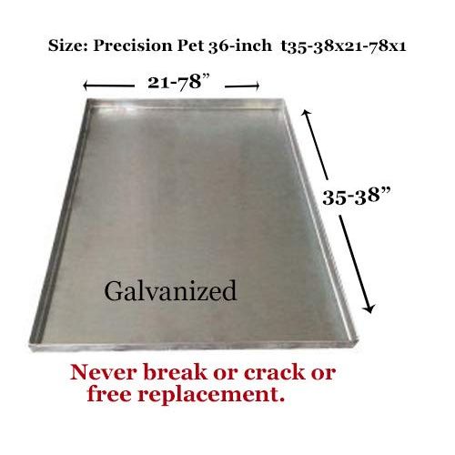  Pinnacle Systems Replacement Tray For Dog Crate  Chew-Proof and Crack-Proof Metal Pan for Dog Crates Lifetime Guarantee -36 Inch