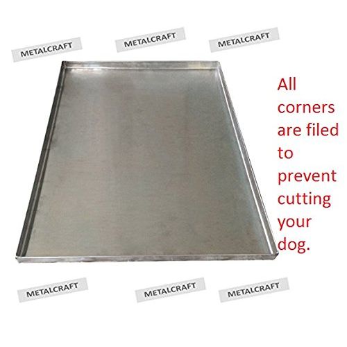  Pinnacle Systems Metal Replacement Tray for Dog Crate - Heavy Duty - Chewproof - Kennel Replacement Pan - Chew Proof & Crack Proof Pet Kennel Tray - Replacement Pan for Midwest Central Metal Crates