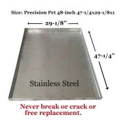 Pinnacle Systems Replacement Tray For Dog Crate  Chew-Proof and Crack-Proof Metal Pan For Dog Crates Lifetime Guarantee -48 Inch