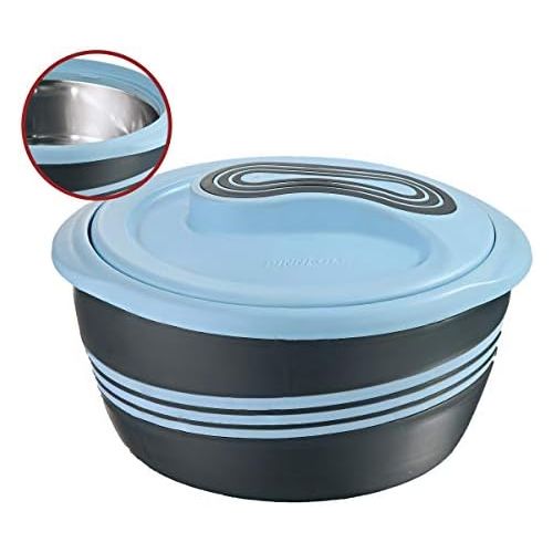  [아마존베스트]Pinnacle Thermoware Pinnacle Serving Salad/ Soup Dish Bowl - Thermal Inulated Bowl with Lid - Great Bowl for Holiday, Dinner and Party (3.6 qt Blue)