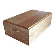 Pinnacle Woodcraft Wooden Pet Casket  Funeral and Burial Coffin for Dogs and Cats  Wood Dog Burial Box Handmade by Amish Craftsman - 30, Large