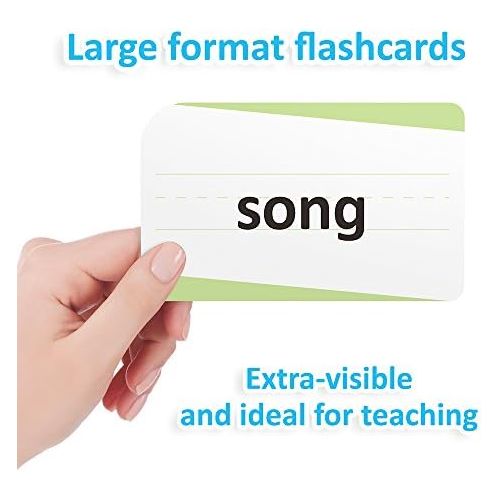  [아마존베스트]Pint-Size Scholars Sight Words Flashcards for Reading Readiness, 100 Pack - Lined & Double-Sided Phonics Word Learning Tools - Prep for Preschool, Kindergarten, Elementary, Home School