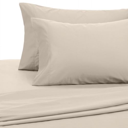  Pinzon by Amazon Pinzon 500-Thread-Count Pima Cotton Sateen Bed Sheet Set - Queen, Canvas