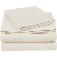 Pinzon by Amazon Pinzon 300 Thread Count Organic Cotton Bed Sheet Set, Twin, Natural