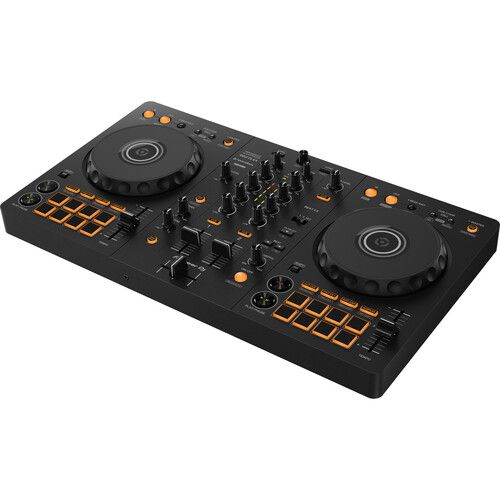 파이오니아 Pioneer DJ DDJ-FLX4 Portable 2-Channel rekordbox DJ and Serato Controller Kit with Laptop/Controller Stand