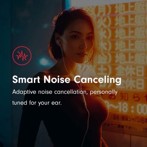 파이오니아 Pioneer Rayz Original Active Noise Cancelling Earbuds wired with Mic, Auto-pause, Hands-free Hey Siri, Lightning Cable Earphones Compatible with iPhone, iPad and iPod. MFI Certifie