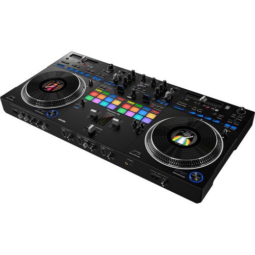 파이오니아 Pioneer DJ DDJ-REV7 2-Channel Serato DJ Pro Controller Kit with Cover, Headphones, Power Strip, and Stand