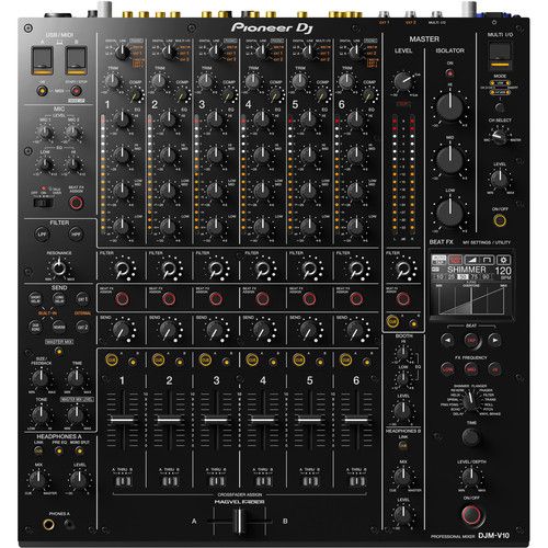 파이오니아 Pioneer DJ DJM-V10 6-Channel Professional DJ Mixer (Black)