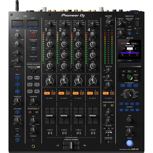 파이오니아 Pioneer DJ DJM-A9 4-Channel Digital Pro-DJ Mixer with Bluetooth (Black)