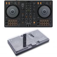 Pioneer DJ DDJ-FLX4 2-deck Rekordbox and Serato DJ Controller with Decksaver - Graphite