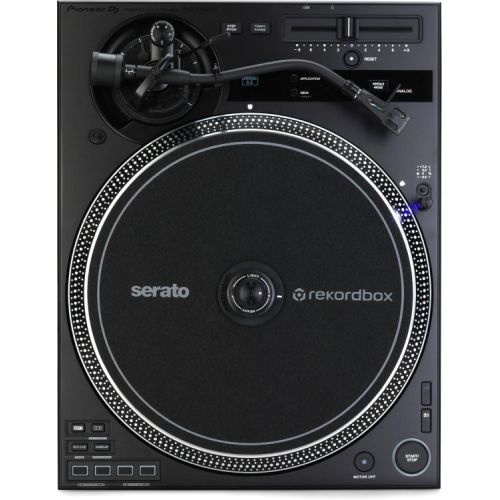 파이오니아 Pioneer DJ PLX-CRSS12 Hybrid Direct Drive Turntable with DVS and Ortofon Cartridge/Stylus - Pair